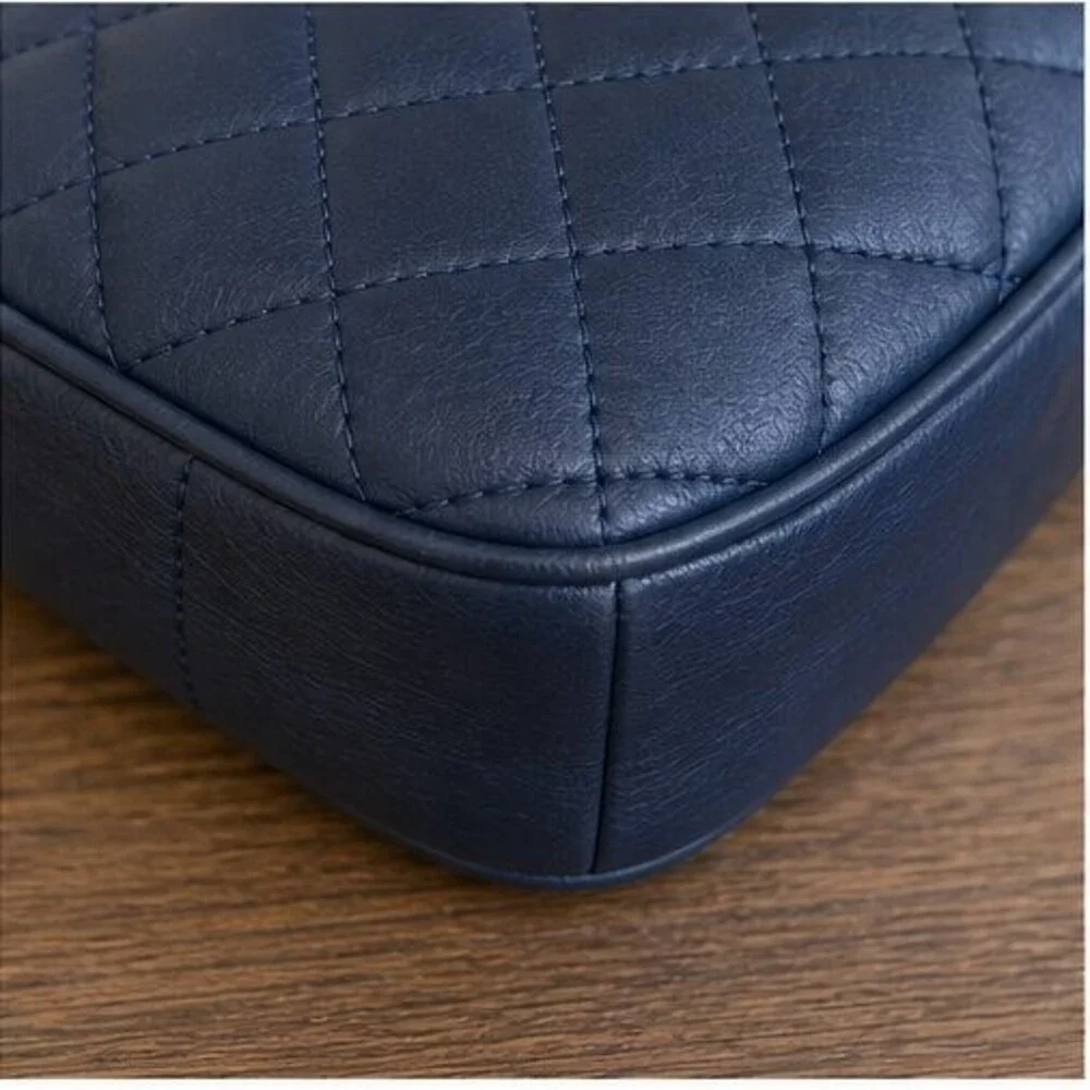 Sand Quilted Crossbody Bag
